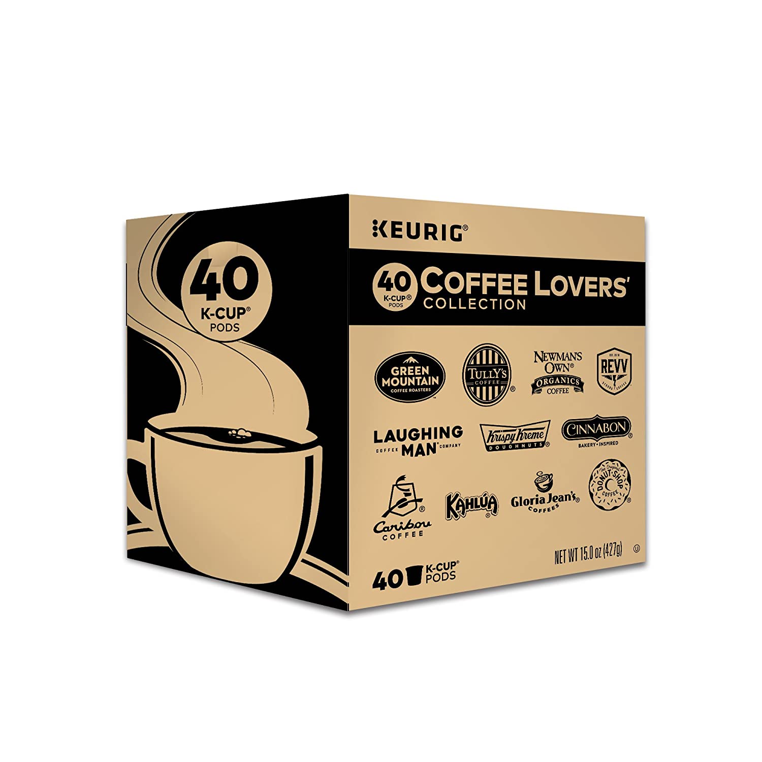 K-Classic Coffee Maker Rhubarb and Coffee Lovers Collection 40 Count Sampler Pack 