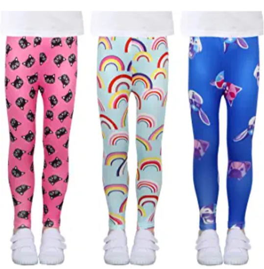 LUOUSE Girls Stretch Legg…
