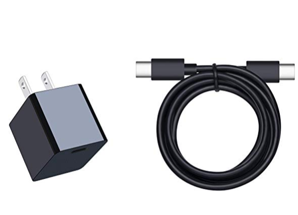 Angreat 15W Ultra Compact Type-C Wall Charger with USB-C Cable, compatible with Fire HD 10