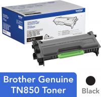 Genuine High Yield Toner Cartridge, TN850, Replacement Black Toner by Brother