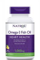 Omega-3 Purified Fish Oil by Natrol - 1,000mg, 90 Softgels (Pack of 4)