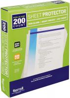 200 Non-Glare Heavyweight Sheet Protectors by Samsill - op Load for 8.5 x 11 Inch Sheets, Box of 200