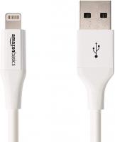 Lightning to USB A Cable, Advanced Collection, MFi Certified iPhone Charger by AmazonBasics White, 3 Foot