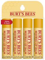 Burt's Bees 100% Natural Moisturizing Lip Balm, Original Beeswax with Vitamin E & Peppermint Oil 4 Tubes (Packaging May Vary)