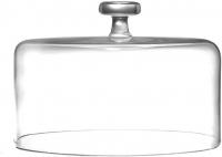 Barski - Handmade Glass Cake Dome - 10.5" Diameter - Clear - Made in Europe