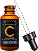 Vitamin C Topical Facial Serum 20% with Vitamin C & Vitamin E by Baebody, 1 Ounce