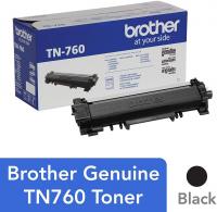 Genuine Cartridge TN760 High Yield Black Toner by Brother