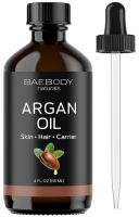 Argan Oil Moisturizer & Carrier Oil for Face by Baebody, Skin, Hair & Nails, Large Value Size, 4 Ounces