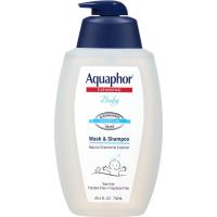 Baby Wash and Shampoo by Aquaphor - Mild, Tear-free 2-in-1 Solution for Baby’s Sensitive Skin - 25.4 fl. oz. Pump