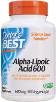 Doctor's Best Alpha-Lipoic Acid, Non-GMO, Gluten Free 600 mg, 60 Veggie Caps