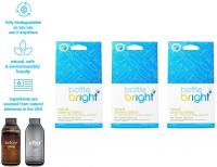 All Natural, Biodegradable by BOTTLE BRIGHT Chlorine & Odor Free Water Bottle & Hydration Pack Cleaning Tablets