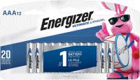 AAA Lithium Batteries, Ultimate Lithium Triple A Battery by Energizer - (12 Coun…