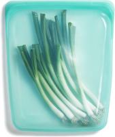 Stasher 100% Silicone Reusable Food Bag 10-inch (64.2-ounce), Aqua