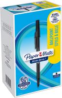 Write Bros Ballpoint Pens, Medium Point by Paper Mate (1.0mm), Black, 60 Count