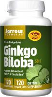 Ginkgo Biloba, Supports Anti-Oxidant Status and Circulation by Jarrow Formulas - 120mg, 120 Veggie Caps (Pack of 2)