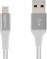 Double Braided Nylon Lightning to USB A Cable, Advanced Collection by AmazonBasics MFi Certified iPh…