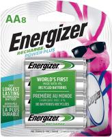 Rechargeable AA Batteries, NiMH, 2300 mAh by Energizer - 8 count (Recharge Power…