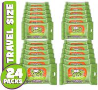 Wet Wipes for Baby and Kids by Boogie Wipes, Nose, Face, Hand and Body, Soft and Sensitive Tissue Made - 10 Count Travel (Pack of 24)