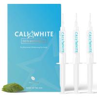 Cali White TEETH WHITENING GEL REFILLS, 35% Carbamide Peroxide, Natural, Vegan 3X 5mL Syringes, Use with UV or LED Light & Trays HISMILE