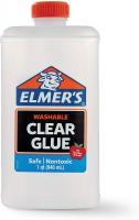 Liquid School Glue, Clear, Washable by Elmer's 32 Ounces - Great for Making Slime