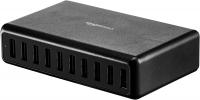 60W 10-Port Multi USB Wall Charger by AmazonBasics - color Black