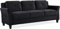 Collection Grayson Micro-fabric SOFA Color Black by LifeStyl…