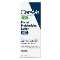 Facial Moisturizing Lotion PM  by CeraVe| 3 Ounce | Ultra Lightweight, Night Fac…