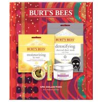 Spa Collection Holiday Gift Set by Burt's Bees, 5 Products - Mini Candle, Lip Mask
