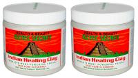 Indian Healing Clay Deep Pore Cleansing by Aztec Secret, 1 Pound (Pack of 2)