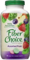 Daily Prebiotic Fiber Chewable Tablets, Helps Support by Fiber Choice - 90 Count Sugar-Free Assorted Fruit (Pack of 2)