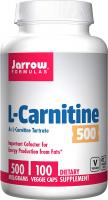 L-Carnitine Tartrate for Brain Energy and Heart Support by Jarrow Formulas - 500mg, 100 Capsules