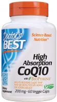 Doctor's Best High Absorption CoQ10 with BioPerine, Gluten Free 200 mg 60 Veggie Caps