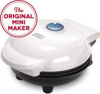 The Mini Waffle Maker Machine for Individual Waffles by DASH color White