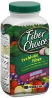 rebiotic Fiber Chewable Tablets Sugar Free Assorted Fruit by Fiber Choice - 90ea