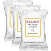 Sensitive Facial Cleansing Towelettes with Cotton Extract for Sensitive by Burt's Bees - 30 Count (Pack of 3)