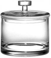 Glass - Biscuit Jar Candy Box by Barski - 6" H Glass - Clear - Made in Europe