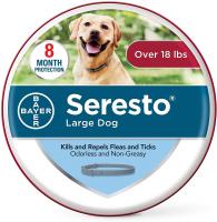 Bayer Animal Health Seresto Flea and Tick Collar for Dogs 18 Lbs