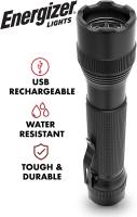 LED Flashlights by Energizer 700-1300 High Lumens, IPX4 Water Resistant, Aircraft Grade Metal Tactical Flashlight