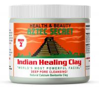 Indian Healing Clay - 1 lb. | Deep Pore Cleansing Facial & Body Mask Aztec Secret - New! Version 2