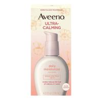 Ultra-Calming Fragrance-Free Daily Facial Moisturizer for Sensitive by Aveeno - Nourishing Oat, 4 fl. oz