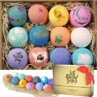 LifeAround2Angels Bath Bombs Gift Set 12 USA made Fizzies, Shea & Coco Butter Dry Skin Moisturize, Perfect for Bubble & Spa Bath