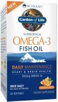 Garden of Life EPA/DHA Omega 3 Fish Oil 30 Softgel…
