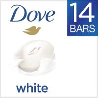 Dove White Beauty Bar 4 Ounce, 14 Count (Pack of 1)