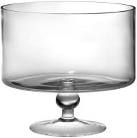 Barski European Beautiful Hand Made Glass Large Trifle Bowl, 9.5"D, 170 oz (over 5 quarts) Clear