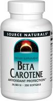 Beta Carotene 25,000IU Antioxidant Protection Dietary Supplement by Source Naturals - 250 Softgels