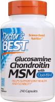Doctor's Best Glucosamine Chondroitin Msm with OptiMSM Capsules 240 Count (Pack of 1)